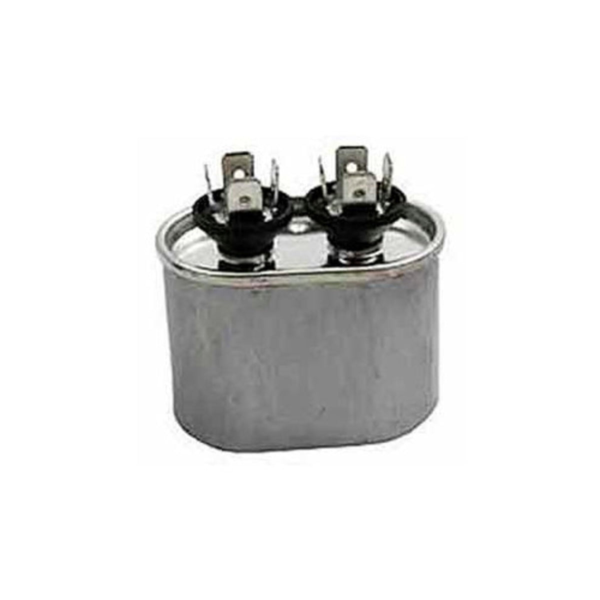 Oval Run Capacitor by Rotom – 2.81"L x 1.75"W x 2.88"H, Metal, Multicolor, Model 20DV