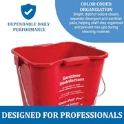 San Jamar 6 Quarts / Red / 1 Pails
