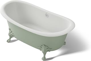 Kohler 21000-PAG-0 Artifacts™ 66-1/8" x 32-1/2" freestanding bath, Aspen Exterior with White Interior