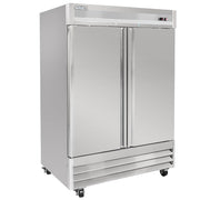 54" Two Section Reach In Freezer by MOTAK – 56.69x35.04x83.46, In Description, Check Images, Model MSD-2DF-BAL-X
