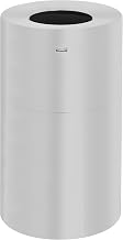 Rubbermaid Commercial Products FGAOT35SAPL Atrium Aluminum Refuse Container with Open Top (21-Gallon)