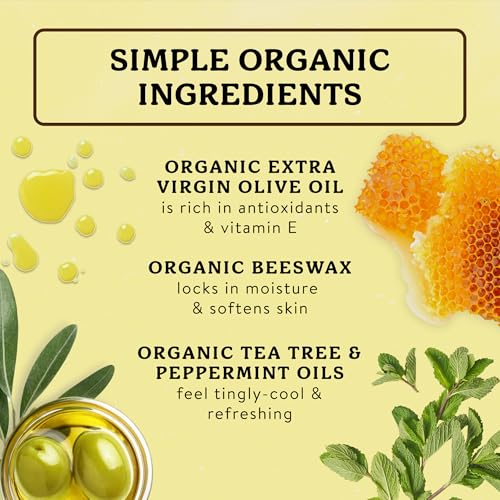 Badger 2 Ounce (Pack of 2) / Peppermint & Tea Tree / 2 Foot Creams & Lotions