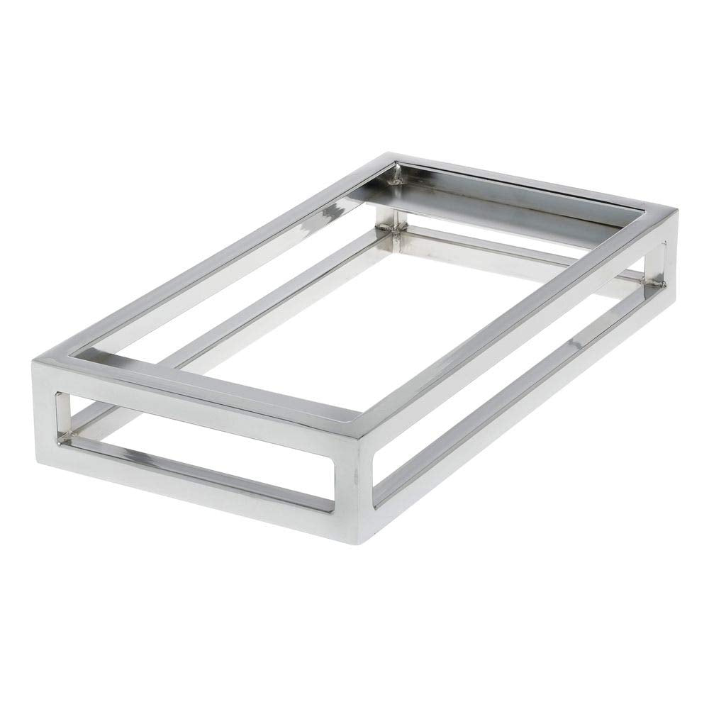 Cerve Collection Chrome Third Size Housing - 2"H by HUBERT – Metal, Grey