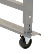 Mobile Adjustable Height Workbench by Global Industrial – 30"L x 72"W x 4.5"H, Steel, Gray, Model 183168A