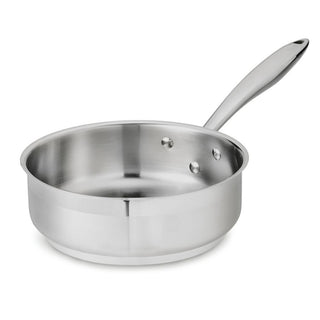 Browne Thermalloy 2 qt Stainless Steel Straight-Sided Sauté Pan with Handle - 8 7/10"Dia x 4"H by Browne Foodservice – 2.0 quarts, Stainless Steel, Silver, Model 65506241807
