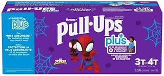 Huggies Pull-Ups Boys' Potty Training Pants, Size 3T-4T Training Underwear (32-40 lbs), 4 Packs 29 Per Pack 116 Count Total, Packaging May Vary Exclusive Spiderman Designs