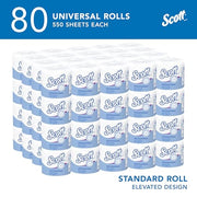 Scott Professional White / 550 Sheet (Pack of 80) / 80 Rolls Paper & Plastic