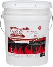 Rectorseal Metacaulk 1200 66379 Firestop Sealant Spray, Easy Application, Firestop, 5 Gal.