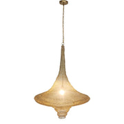 Gold Chain Basket Light - D30'' Industrial Pendant Light Fixture 39" H by Design Living – 39 H, Model AC03C30GD