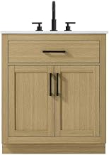 Elegant Kitchen and Bath Alden 30" Single Bathroom Vanity in Honey Brown