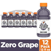 Gatorade Zero Sugar Fierce Grape / 12 Fl Oz (Pack of 12) / purple Sports Drinks