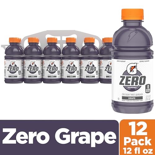 Gatorade Zero Sugar Fierce Grape / 12 Fl Oz (Pack of 12) / purple Sports Drinks
