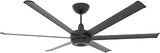Big Ass Fans es6 72" Smart Ceiling Fan – Indoor/Outdoor Ceiling Fan, SenseMe Technology, Alexa Compatible, Bluetooth Remote Control, Whisper-Quiet, Black