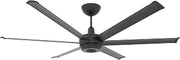 Big Ass Fans es6 72" Smart Ceiling Fan – Indoor/Outdoor Ceiling Fan, SenseMe Technology, Alexa Compatible, Bluetooth Remote Control, Whisper-Quiet, Black