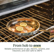 Cuisinart Stainless Steel / 1.4L, 2.4L, 2.8L, 7.6L, 20cm, 25cm / 11 Piece Cookware Sets