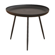 Circular Upright Sofa Side Table Minimalist Living Room Mesa Auxiliar Table Movable Short Nightstands by HYueaph – 60cm×60cm×40cm, Plastic, Black, Model luu038