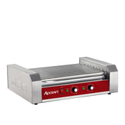 9 Roller Hot Dog Grill by Adcraft – Stainless Steel, Model HRG-09
