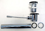 Duravit 0050311092 Pop-Up Basin Waste with Horizontal Lever, Chrome Finish