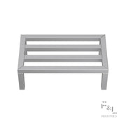 Focus Foodservice ™ - Dunnage Rack by Update International – 24"L x 20"W x 8"H, Aluminum, Silver, Model DNRK-2024