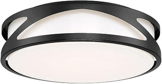 49990LEDDCS-BL/ACR Lucia - 16W 1 3CCT LED Flush Mount-4 Inches Tall and 13.75 Inches Wide
