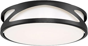 49990LEDDCS-BL/ACR Lucia - 16W 1 3CCT LED Flush Mount-4 Inches Tall and 13.75 Inches Wide
