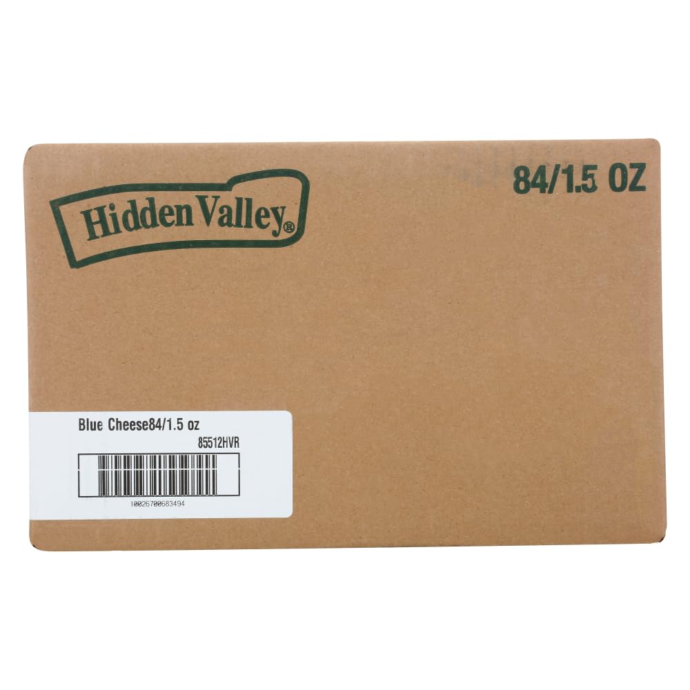 Hidden Valley Bleu Cheese Dressing Packets -- 84 Case 1.5 Ounce by Ventura Foods – 84 Count, 1.5 Ounce, Pack of 84