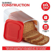 Stock Your Home Red / 13.5 x 5.2 x 5.2 inches / 369.0 cubic_inches Bread Boxes