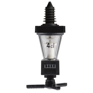 " Standard Dosing Unit with Counter by Westmark – 1.4 Ounces, 4 centiliters, Plastic, Black/Transparent, Model 94402260