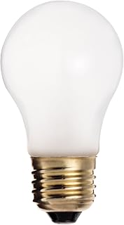 Satco S4880 130V Shatterproof Medium Base 25-Watt A15 Light Bulb, Frosted