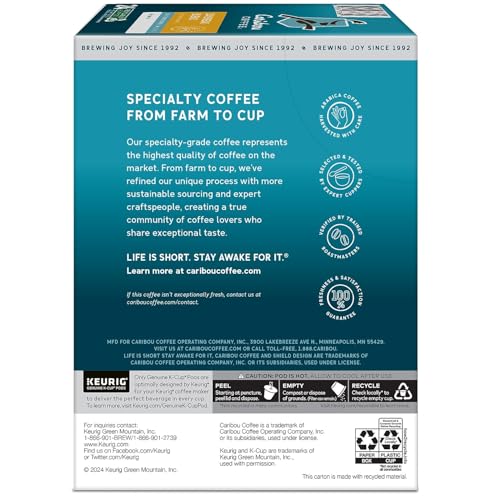 Caribou Coffee 24 Count (Pack of 4) / coffee / 1 Single-Serve Capsules & Pods