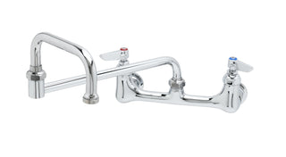 Double Pantry Faucet by T&S Brass – not_applicable, Stainless Steel, Chrome, Model B-0265