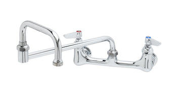 Double Pantry Faucet by T&S Brass – not_applicable, Stainless Steel, Chrome, Model B-0265