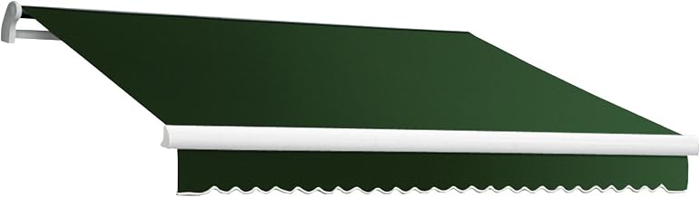 Awntech Retractable Awning Right Motor 20'W x 10'D x 10" H Forest Green