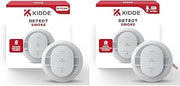 Kidde Smoke Detectors Bundle with 10-Year Battery, Hardwired with 10-Year Backup, LED Indicators, Interconnectable