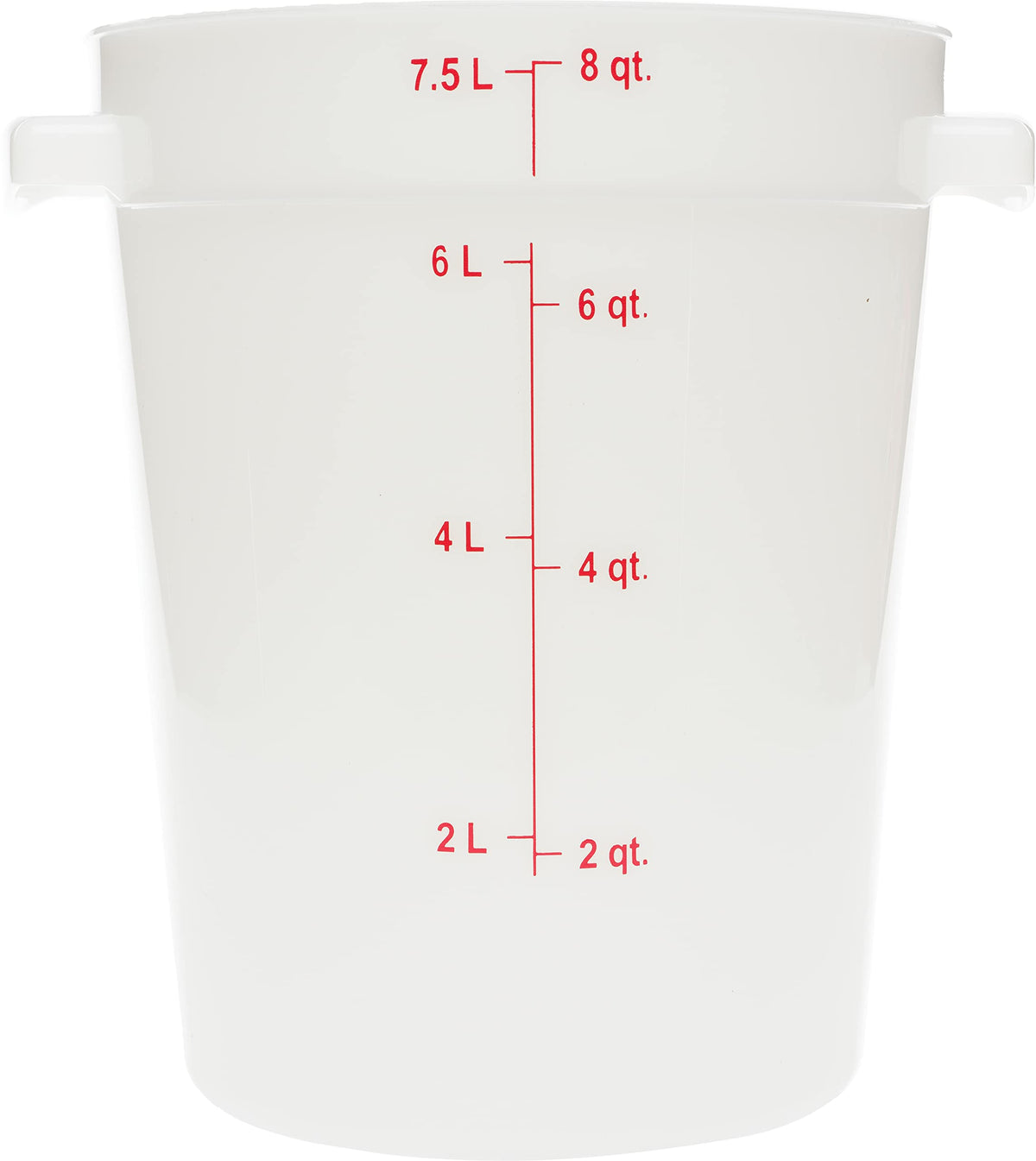 Carlisle FoodService Products 8 Quart (Pack of 12) / 12 / White Storage & Transport
