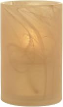 Hollowick Amber Satin Crystal Wysp Cylinder Glass Lamp