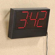 Digital Wall Clock by Global Industrial – Large, Metal Housing, Black, Model MI1402C