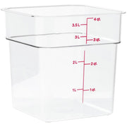 Cambro 4 Quart / 1 / Clear Container Sets