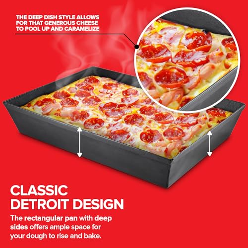 Stock Your Home 10x8 inches / Black / Casual Pizza Pans & Stones