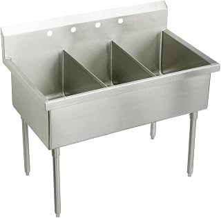 Elkay SS83603 Commercial Sink, Lustrous Satin Finish