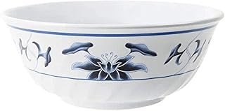 G.E.T. M-708-B-EC White 1.8 Qt. 8" Melamine BOWLS (QTY 4), Melamine, Water Lily (Pack of 4)