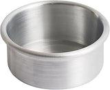 Winco 4" Red Round Aluminum Cake Pan