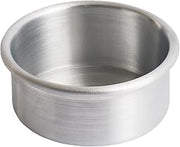 Winco 4" Red Round Aluminum Cake Pan