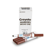 Crayola Brown / 12 Count (Pack of 1) / Washable Coloring Pens & Markers