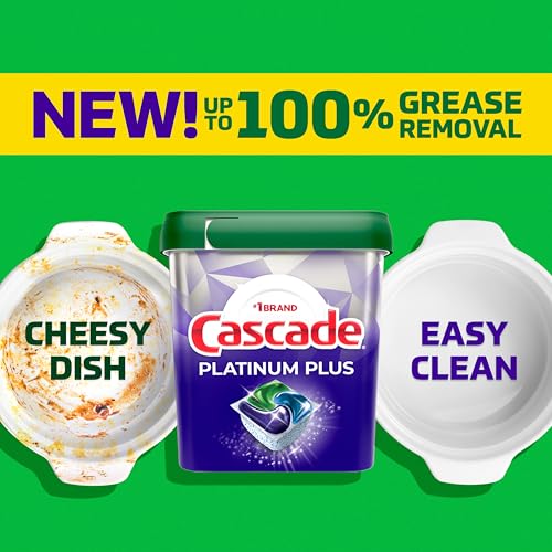 Cascade Lemon / 47 Count (Pack of 1) / 1 Dishwasher Detergent