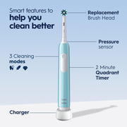 Oral-B Green / 1 Count (Pack of 3) / Handle Rotating