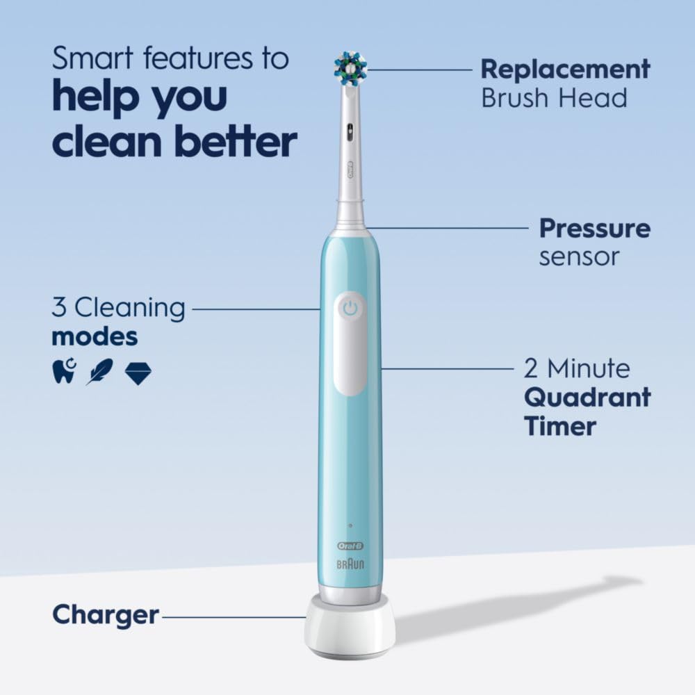 Oral-B Green / 1 Count (Pack of 3) / Handle Rotating