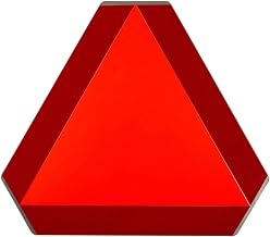 Brady Slow Moving Vehicle Sign, 14" Height x 16" Width, Steel, Reflective Orange and Red - 57894
