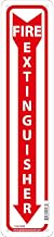 Global Industrial Fire Extinguisher Sign, 18x4, Rigid Plastic