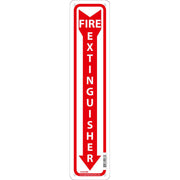 Fire Extinguisher Sign by Global Industrial – 18x4, Plastic, Model GLOM23R